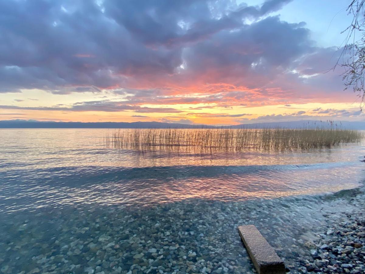 Aqua Blue Lakeview Apartment Ohrid Peštani Buitenkant foto