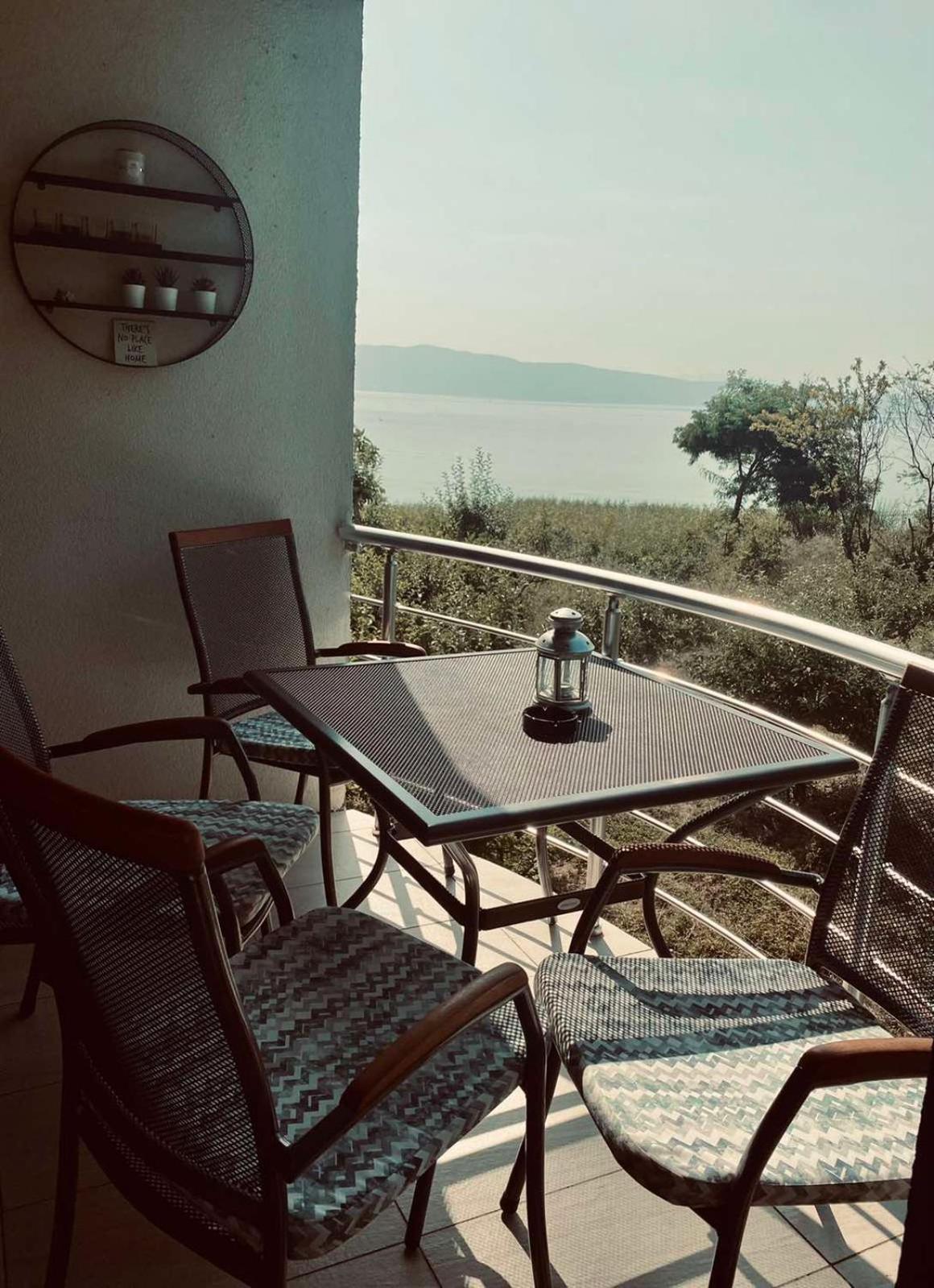 Aqua Blue Lakeview Apartment Ohrid Peštani Buitenkant foto